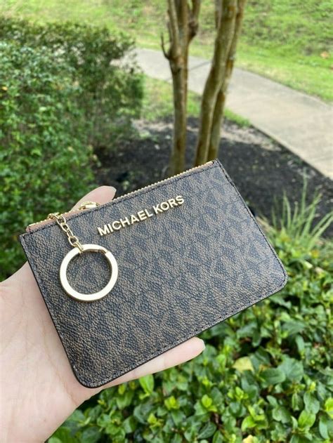 michael kors jet set keychain wallet|Michael Kors oversized wallet.